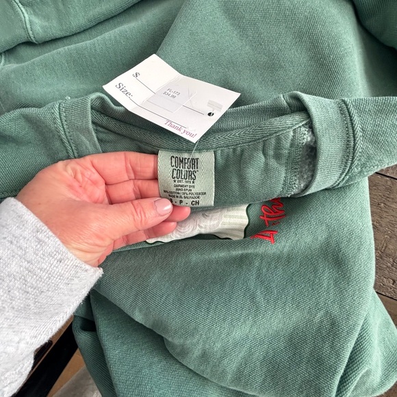 Comfort Colors Sage Sweatshirt - Picture 4 of 4